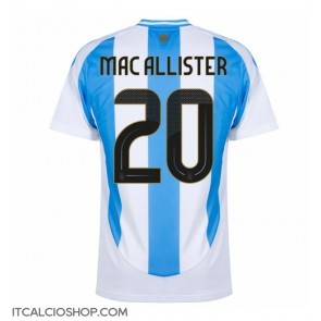 Argentina Alexis Mac Allister #20 Prima Maglia Copa America 2024 Manica Corta